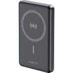 Havit 10000MAH Magsafe Manyetik Kablosuz Powerbank Ultra Ince 20W, Iphone Uyumlu - Siyah