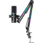 Havit Gamenote GK60 Pro Rgb Profesyonel Oyuncu ve Yayıncı Mikrofonu - Rgb Standlı USB Mikrofon - Siyah