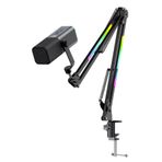Havit Gamenote GK71 Pro RGB Yayıncı Mikrofonu, 24-Bit, 192kHz, XLR & Type-C, Stantlı