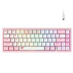 Havit Gamenote KB874L Mekanik Red Switch Gaming%60 Klavye (Pembe)