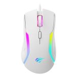 Havit Gamenote MS1033 RGB Uyumlu Beyaz Gaming Makrolu Oyuncu Mouse 8000 DPI