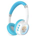 Havit H698BT Bluetooth Kulak Üstü Işıklı Çocuk Kulaklığı - Oyuncak Tasarım, 85DB Güvenli Ses Sınırı, Bt5.4 - Mavi