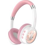Havit H698BT Bluetooth Kulak Üstü Işıklı Çocuk Kulaklığı - Oyuncak Tasarım, 85DB Güvenli Ses Sınırı, Bt5.4 - Pembe