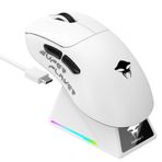 Havit Kraken Starblaze-1 Rgb Kablosuz Gaming Mouse 26000 Dpı, Paw3395, Ekranlı Stant - Beyaz Starblaze-1 beyaz
