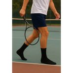 Havlu Erkek Tenis Çorabı 12 Çift Siyah - 40 - 46