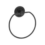 Havluluk, Norafix, Yapışkanlı, Yuvarlak, Metal, Mat Siyah