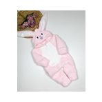 HAVUÇ BEBEK Kız Bebek Pembe Peluşlu Welsoft Tavşan Tulum