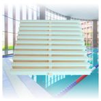 Havuz gider ızgarası kapağı – ABS plastikten birleştirilebilir taşma ızgarası, verimli su tahliyesi için 3 yollu arayüz, 20 x 100 cm, 6'lı paket, uzun ömürlü ve kolay kurulum