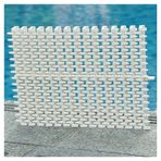 Havuz sulama için taşma ızgarası, banyo ve dış mekan için birleştirilebilir çatı oluğu ızgarası, 2 parçalı zemin gider kapağı, 18 x 100 cm su tahliye çözümü