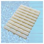 Havuzlar için ABS plastikten birinci sınıf gider kapağı, iç ve dış mekanlar için birleştirilebilir taşma ızgarası, uzun ömürlü 4 parçalı set (18 x 100 cm) – verimli su çözeltisi