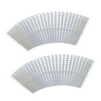 Havuzlar için plastik gider kapağı – İç ve dış mekan için taşma ızgarası, birleştirilebilir banyo oluğu ızgarası, 10 adet (Boyut: 25 x 100 cm) – su tahliyesi için verimli çözüm