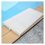 Havuzlar için taşma ızgarası, iç içe geçen gider kapağı, yürüme yolları için plastik drenaj ızgarası (20 cm genişlik, 5'li paket), beyaz, uzun ömürlü su tahliye çözümü, havuzlar ve