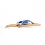 Hawaii Hangover Hibiscus'ta Kumaşlı Unisex Flip Flop, Kadın, Hibiscus Blue, 11
