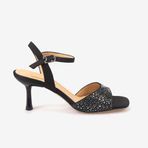 Hawen Angels Kadın Kösele Taban 7,5cm Topuklu Saten Gece & Abiye Ayakkabı 6895-26-V1