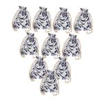 HAWILLOSCH 10pcs Çin Takı Torbaları Çekme Çantaları Küçük Mücevher Bilezik Atıştırmalıkları Için Küçük Pamuklu Çuval Bez Çanta Boncuklar Baharat Şeker Parti Lehine
