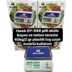 Hawk DY-988 40 kg Birinci Sınıf Terazi Hem Pilli ve Akülü Sıfır Terazi