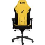 Hawk Gaming Chair HAWK Cyber Özel Dokuma Kumaş Oyuncu Koltuğu Ayarlanabilir Yükseklik ve 180 Derece Yatma Özelliği - Siyah - Sarı