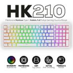 Hawk Gaming Chair Hawk Gaming HK210 Membrane Rainbow Type C Kablolu Beyaz Full Türkçe Gaming Klavye