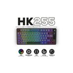 Hawk Gaming Chair HK255 Membrane LCD RGB Kablosuz/Bluetooth Gri Mor %75 Türkçe Gaming Klavye