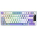 Hawk Gaming Hk255 Mavi - Mor Rgb 75 Tkl Membrane Switch Kablolu / Kablosuz Oyuncu Klavyesi