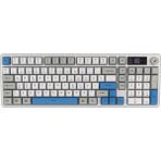 Hawk Gaming HK258 Membrane LCD Rgb Kablosuz/bluetooth Beyaz Mavi Full Türkçe Gaming Klavye - Çok Renkli