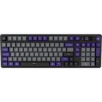 Hawk Gaming HK258 Membrane LCD Rgb Kablosuz/bluetooth Gri Mor Full Türkçe Gaming Klavye - Çok Renkli