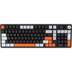 Hawk Gaming HK258 Membrane LCD Rgb Kablosuz/bluetooth Siyah Turuncu Full Türkçe Gaming Klavye - Çok Renkli