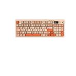 Hawk Hk230 Membrane LCD RGB Kablosuz Bluetooth Full Türkçe Gaming Klavye Pembe Turuncu