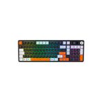 Hawk Hk258 Membrane LCD RGB Kablosuz Bluetooth Full Türkçe Gaming Klavye Siyah Turuncu
