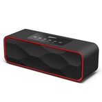 Hawkmark Taşınabilir Kablosuz Bluetooth Stereo Hoparlör, Güçlü Ses 10 W Akustik Sürücüler, Dahili Mikrofon, FM Radyo, Mikro SD Kart, USB AUX-In Yuvası, Akıllı Telefon, PC, MP3 ve Daha Fazlası için