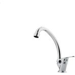 Hay 0391 Krom Tezgahüstü Tekli Mix Kuğu Lavabo Bataryası