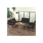 Hayal Balkon, Bahçe, Cafe, Metal Kanepe Koltuk Takımı , Bahçe Mobilyası, 2211 - 70X110 Masalı - Antrasit