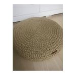Hayal Home Dekoratif Hasır Puf Yer Minderi (42x12)