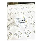 Hayal.kirtasiyesi Thank You Opak Sticker 4 Cm Yuvarlak 35 Adet Teşekkür Etiketi, Yapışkanlı Etiket