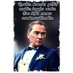 Hayal Poster Atatürk Umutsuz Durumlar Yoktur Umutsuz İnsanlar Vardır Retro Ahşap Poster (20x30) cm