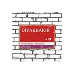 Hayal Poster Diyarbakır Sokak Tabelası Görselli Ahşap Poster 20x30cm