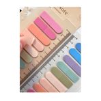 Hayal Sepeti 10 Renkli Cetvelli MAVİ PEMBE tonları Şeffaf Pet Indeks / Index Sticker / Postit / Pos