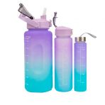 Hayal Sepeti 3Lu Set Su Matarasi Su Sisesi Suluk 2Lt+900Ml+600Ml Tritan Spor Salonu Su Sisesi Suluk