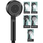 Hayal Sepeti Siyah Turbo Fan 5 Fonksiyonlu Duş Başlığı El Duşu