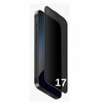 [HAYALET EKRAN KORUYUCU] For iPhone ile uyumlu Privacy Gizli Kırılmaz Cam Tam Kaplayan Su İtici Safir Ekran Koruyucu + Uygulama Bezleri (Hayalet, 17)