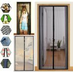 Hayalimkapimda Pratik Manyetik Mıknatıslı Siyah Kapı Sinekliği Tülü 90 x 210 cm - 1 Adet