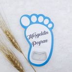 Hayaller Dükkanı 30 Adet Ayak Açacak Magnet 8x6 cm UV Erkek Bebek Magnetleri Bebek Şekeri
