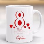 Hayaller Dükkanı 88 Mart Dünya Kadınlar Günü Isimlik Kupa