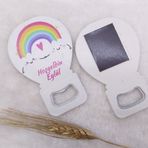 Hayaller Dükkanı Gökkuşağı Baskılı Kız Bebek Balon 30 Adet 11x7 cm Açacak Magnet