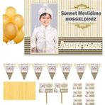 Hayaller Dükkanı HDTS144 Altın Konsept Sünnet Kişiye Özel Süsleme ve Magnet Seti