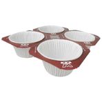 Hayaller Dükkanı Kap Kek Kapsülü Tray Modeli Beyaz 4 Lü Set Pk:5