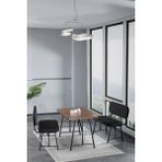 Hayat 70 x 110 Amalfi Mutfak Masası, Mutfak Masası Takımı, Yemek Masası, 2 Benchli - Siyah