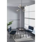 Hayat 70 x 110 Bendir Mutfak Masası, Mutfak Masası Takımı, Yemek Masası, 2 Sandalye 1 Bench - Lacivert