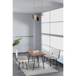 Hayat 70X110 Atlantik Mutfak Masası, Mutfak Masası Takımı, Yemek Masası, 2 Benchli - Krem