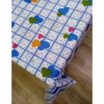 Hayat Home Mavi Kalpli Desen 120X180 Dertsiz Mutfak Masa Örtüsü